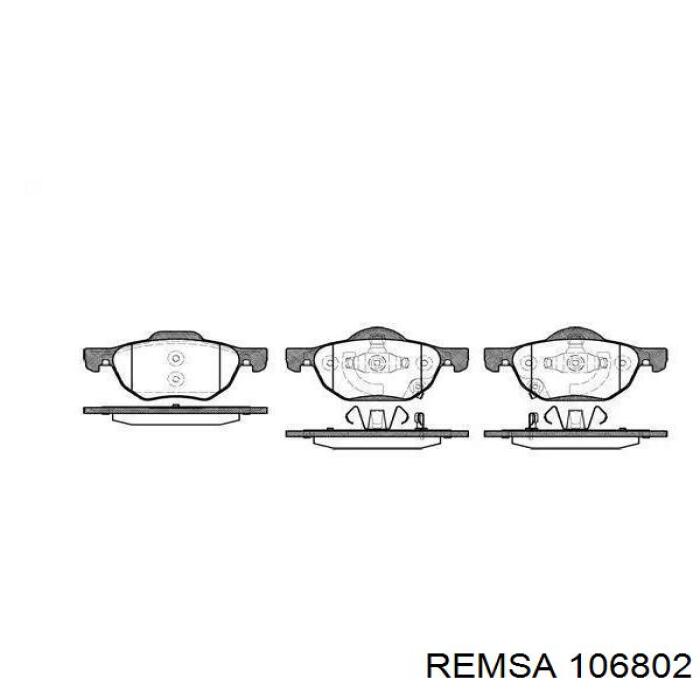 Klocki hamulcowe przednie tarczowe Remsa 106802 cena, od 27,81 USD