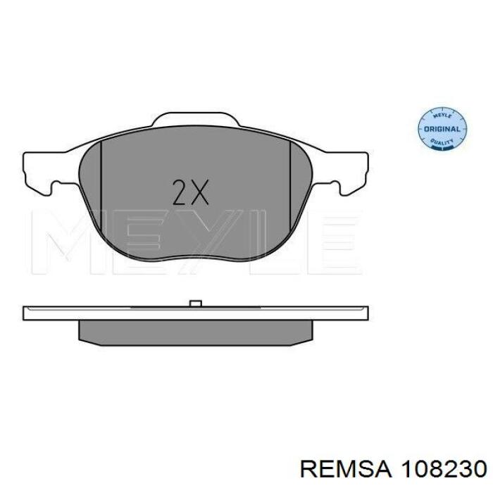 Klocki hamulcowe przednie tarczowe Remsa 108230 cena, od 31,64 USD