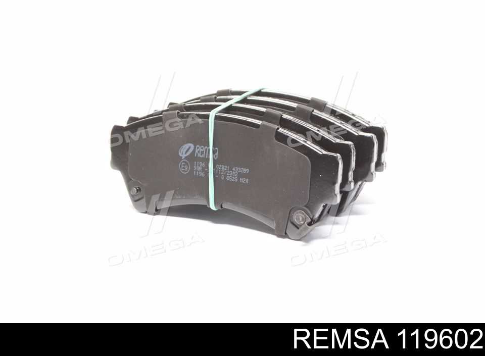 Klocki hamulcowe przednie tarczowe Remsa 119602 cena, od 19,09 USD
