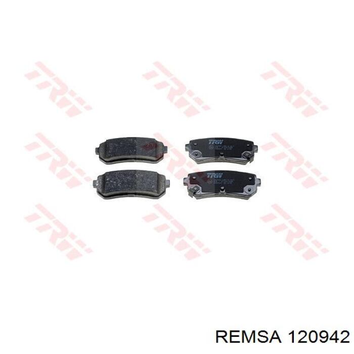 Okładziny (klocki) do hamulców tarczowych tylne Remsa 120942 cena, od 19,64 USD