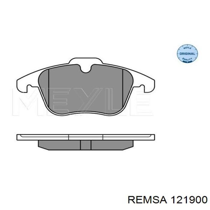 Klocki hamulcowe przednie tarczowe Remsa 121900 cena, od 34,09 USD