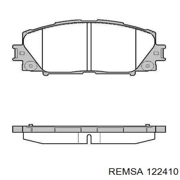 Klocki hamulcowe przednie tarczowe Remsa 122410 cena, od 23,52 USD