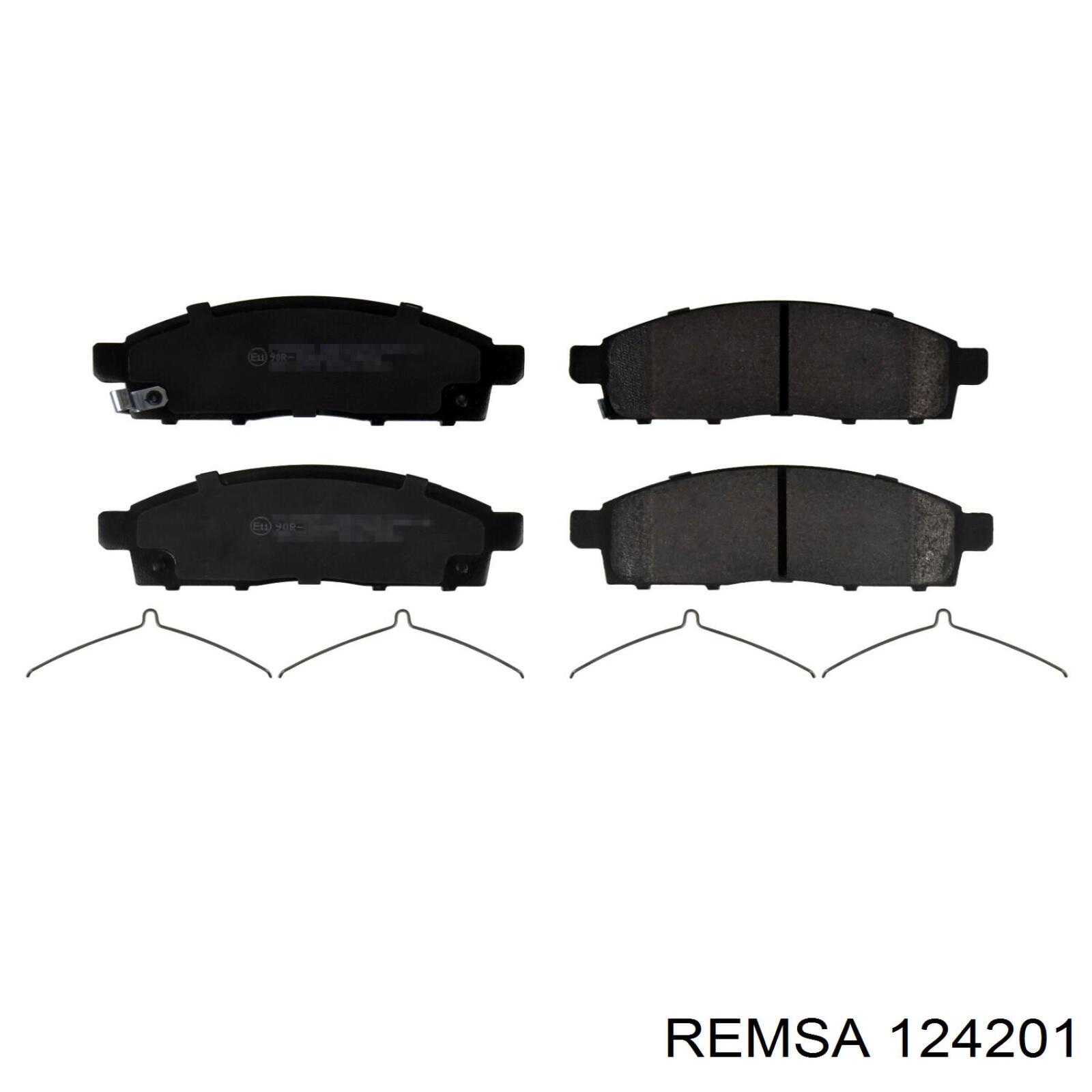 Klocki hamulcowe przednie tarczowe Remsa 124201 cena, od 27,38 USD