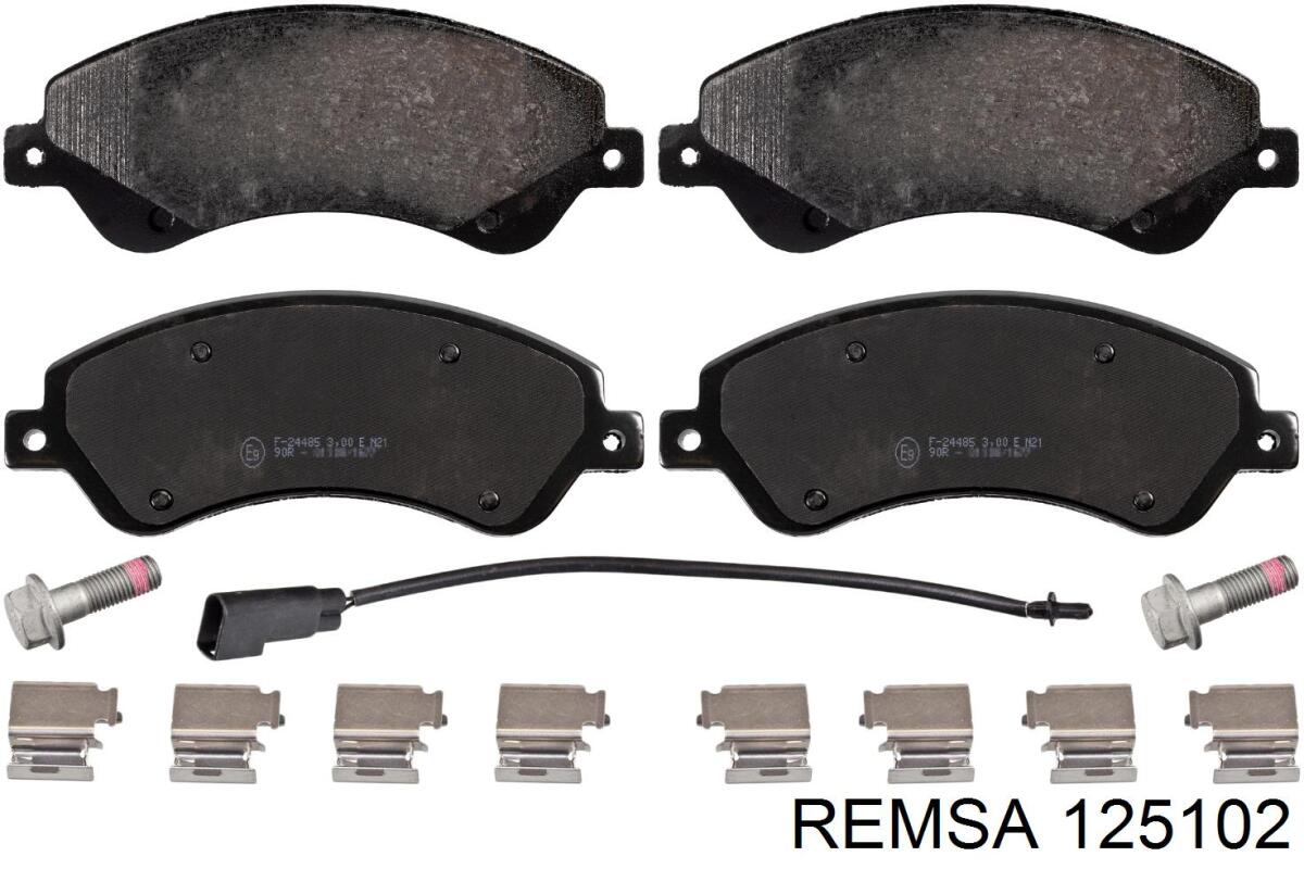 Klocki hamulcowe przednie tarczowe Remsa 125102 cena, od 29,10 USD