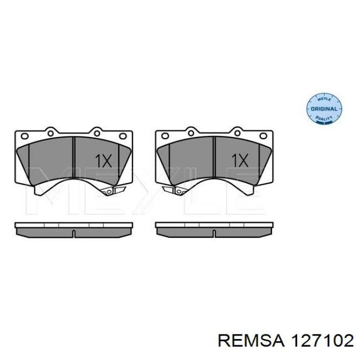 Klocki hamulcowe przednie tarczowe Remsa 127102 cena, od 32,24 USD