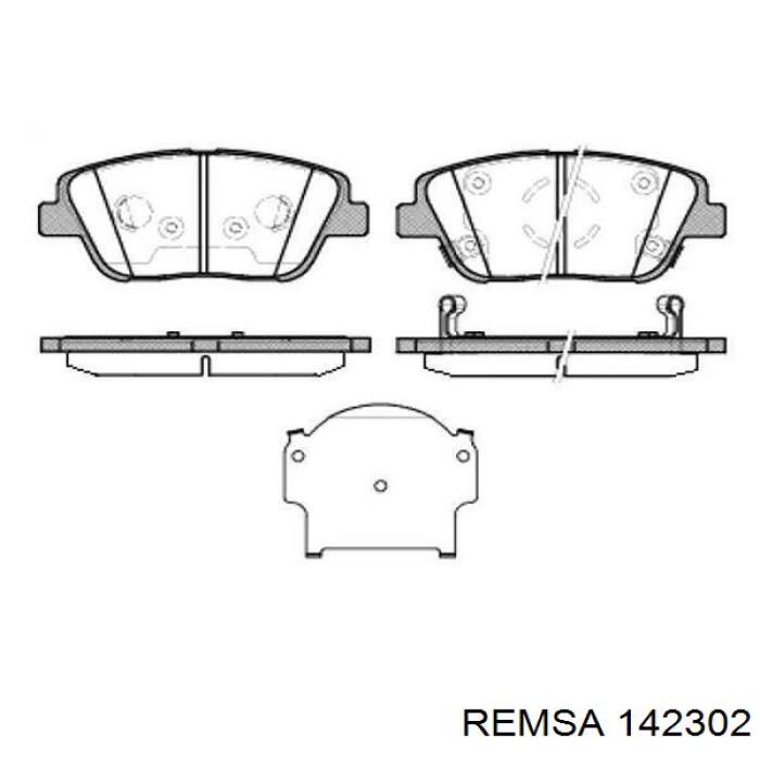 Klocki hamulcowe przednie tarczowe Remsa 142302 cena, od 27,29 USD