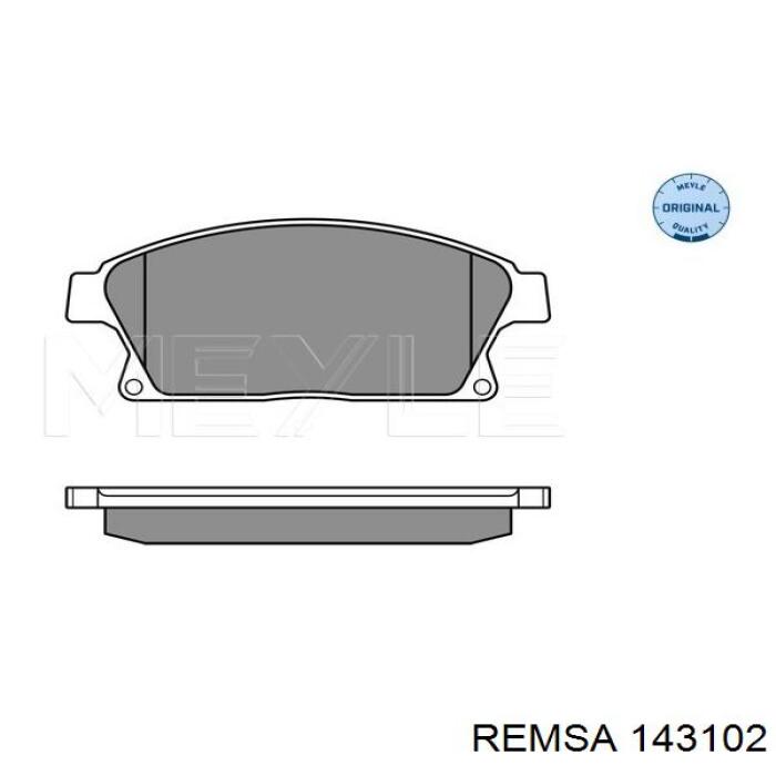 Klocki hamulcowe przednie tarczowe Remsa 143102 cena, od 27,27 USD
