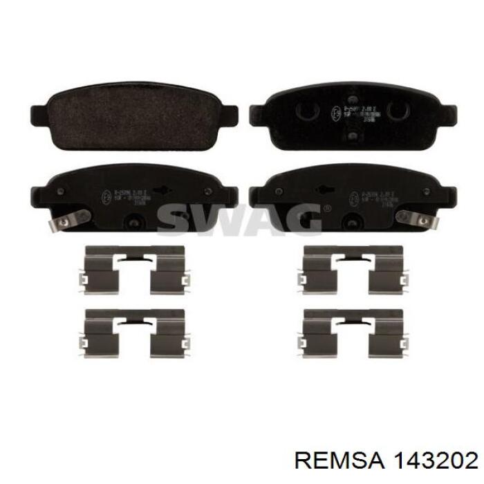 Okładziny (klocki) do hamulców tarczowych tylne Remsa 143202 cena, od 23,18 USD