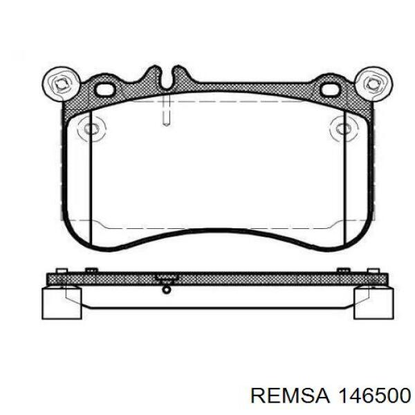 Klocki hamulcowe przednie tarczowe Remsa 146500 cena, od 47,86 USD