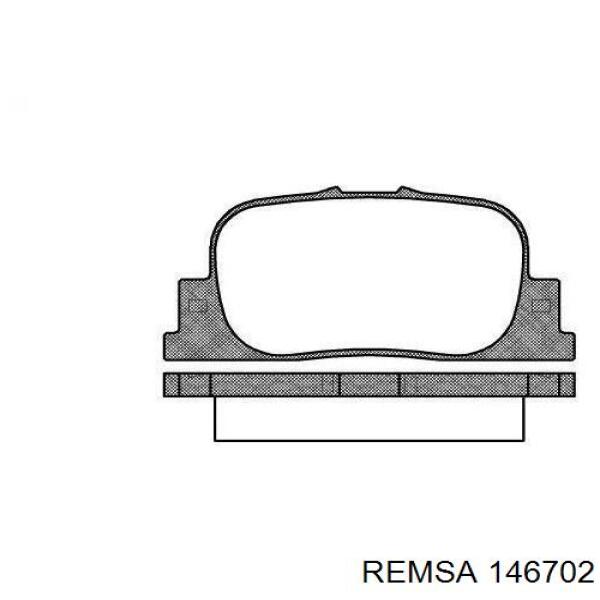 Klocki hamulcowe przednie tarczowe Remsa 146702 cena, od 37,62 USD