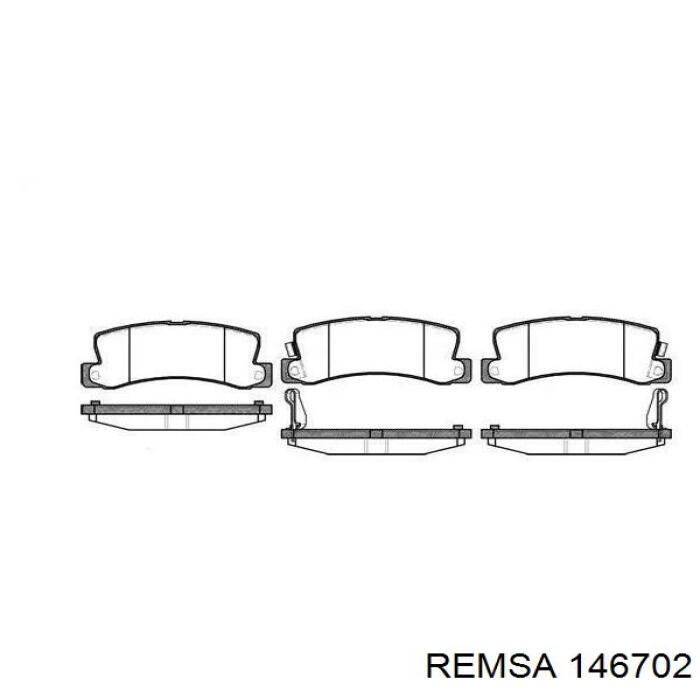 Do koszyka 146702 Remsa Klocki hamulcowe przednie tarczowe