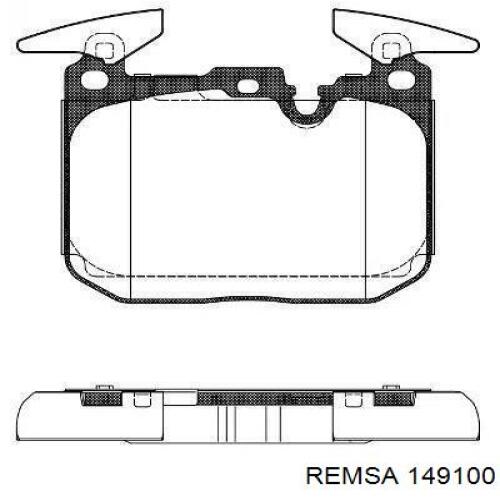 Klocki hamulcowe przednie tarczowe Remsa 149100 cena, od 59,01 USD