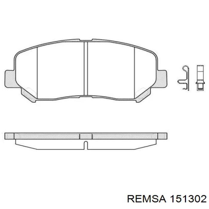 Klocki hamulcowe przednie tarczowe Remsa 151302 cena, od 27,00 USD