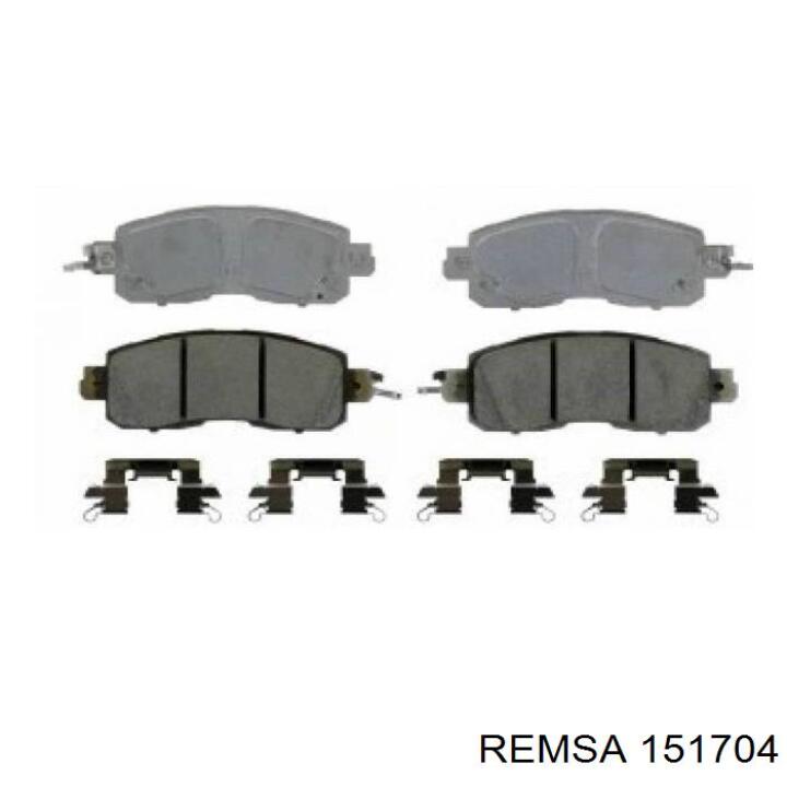 Klocki hamulcowe przednie tarczowe Remsa 151704 cena, od 31,76 USD