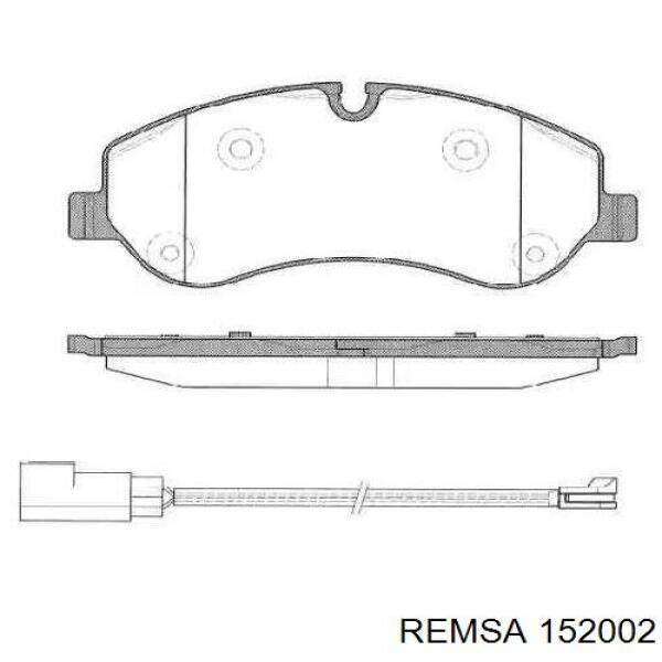 Klocki hamulcowe przednie tarczowe Remsa 152002 cena, od 37,39 USD
