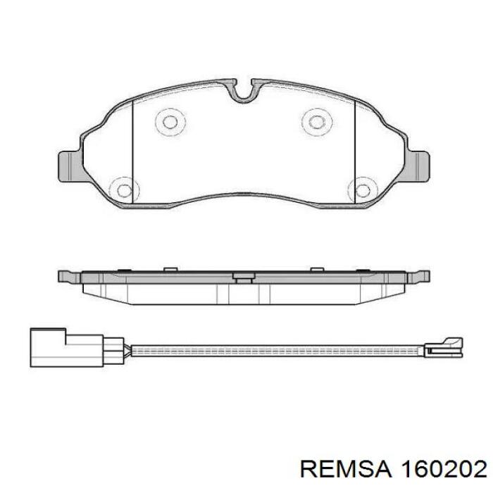 160202 Remsa Klocki hamulcowe przednie tarczowe