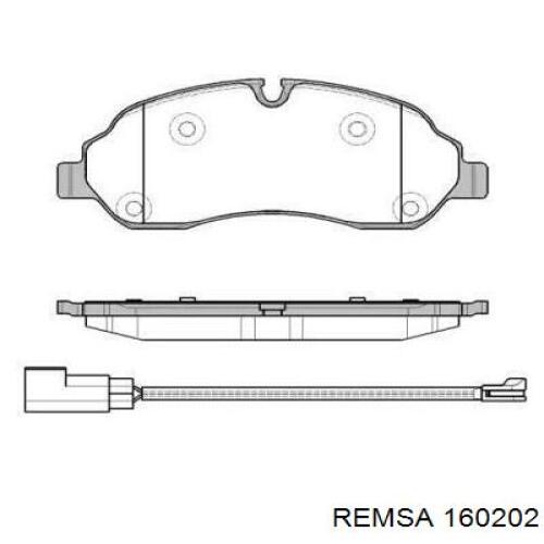 Klocki hamulcowe przednie tarczowe Remsa 160202 cena, od 41,24 USD