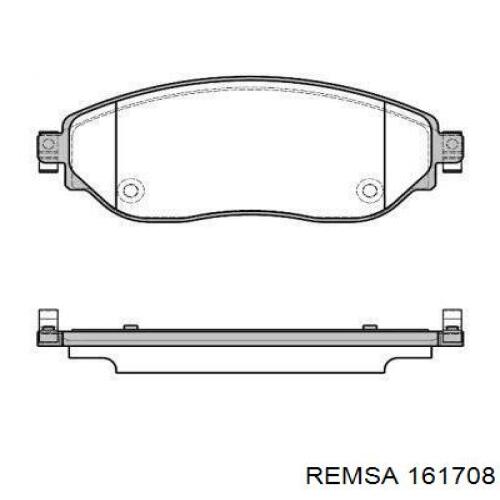 Klocki hamulcowe przednie tarczowe Remsa 161708 cena, od 34,39 USD