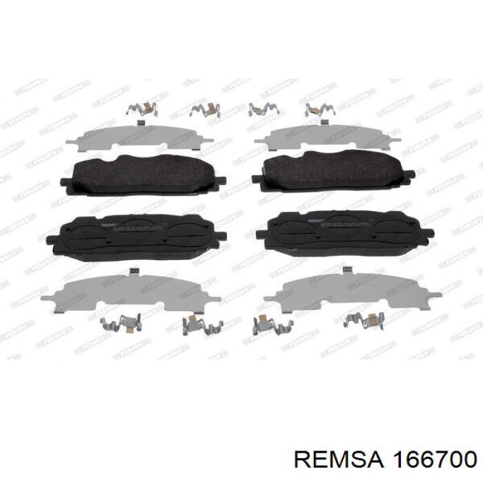 Klocki hamulcowe przednie tarczowe Remsa 166700 cena, od 45,30 USD