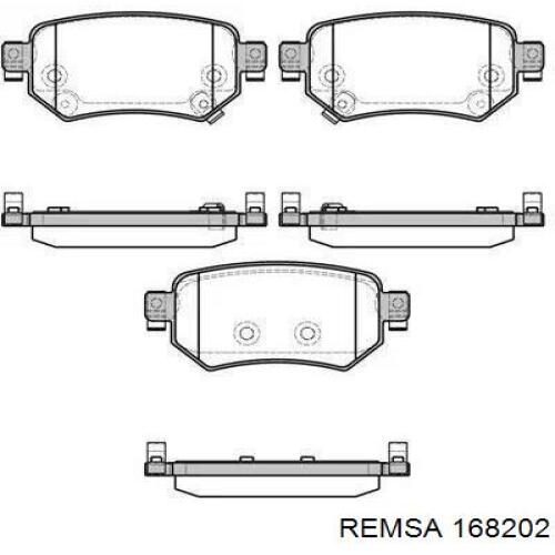 1682.02 Remsa okładziny (klocki do hamulców tarczowych tylne)
