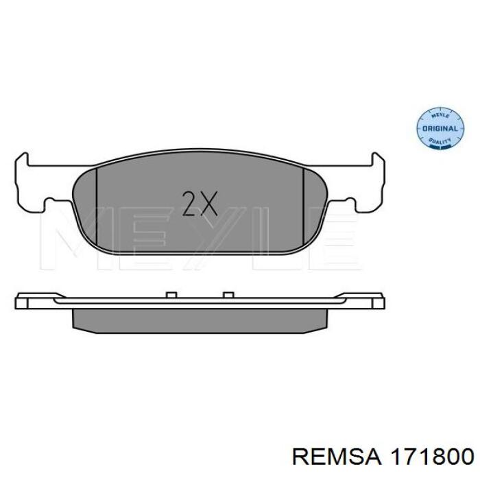 Klocki hamulcowe przednie tarczowe Remsa 171800 cena, od 29,15 USD