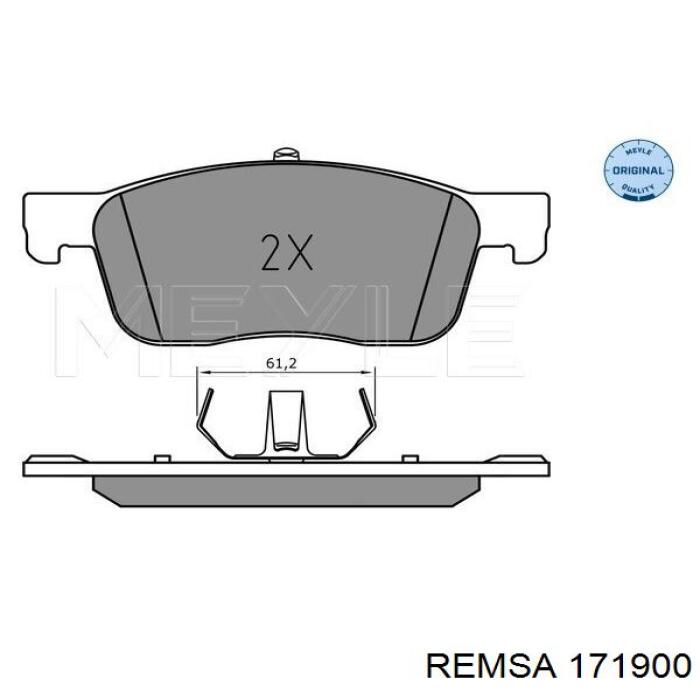 Klocki hamulcowe przednie tarczowe Remsa 171900 cena, od 43,02 USD