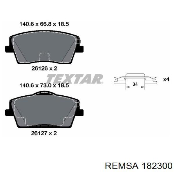 Klocki hamulcowe przednie tarczowe ATE 13046055202 cena, od 54,09 USD