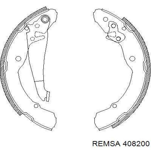 Klocki hamulcowe tylne bębnowe Remsa 408200 cena, od 26,44 USD
