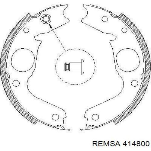 Klocki hamulca ręcznego Remsa 414800 cena, od 37,46 USD