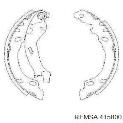 Klocki hamulcowe tylne bębnowe Remsa 415800 cena, od 24,25 USD