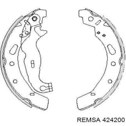 Klocki hamulcowe tylne bębnowe Remsa 424200 cena, od 25,87 USD