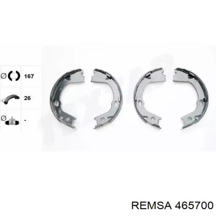 Klocki hamulca ręcznego Remsa 465700 cena, od 35,39 USD