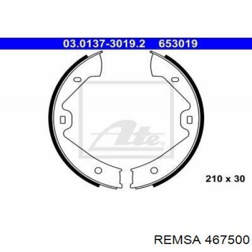 Do koszyka 467500 Remsa Klocki hamulca ręcznego