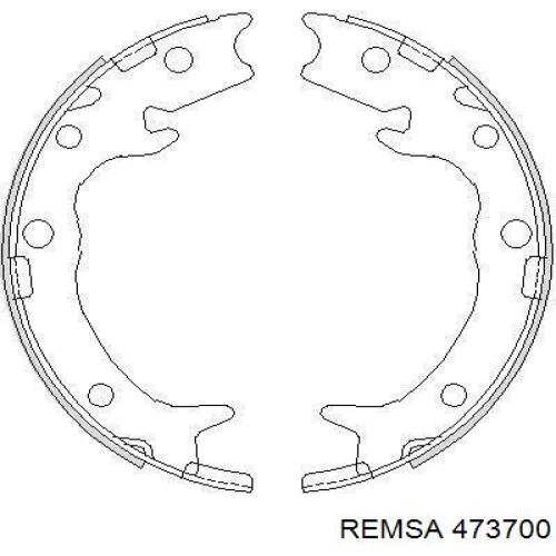 Klocki hamulca ręcznego Remsa 473700 cena, od 23,99 USD