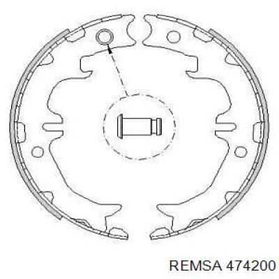 Klocki hamulca ręcznego Remsa 474200 cena, od 27,26 USD