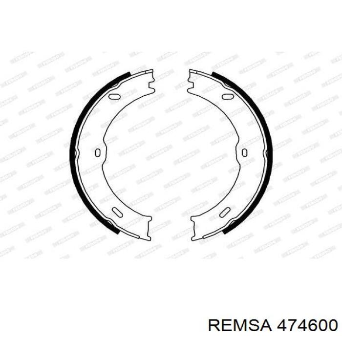 Do koszyka 474600 Remsa Klocki hamulca ręcznego