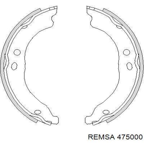 Klocki hamulca ręcznego Remsa 475000 cena, od 35,42 USD