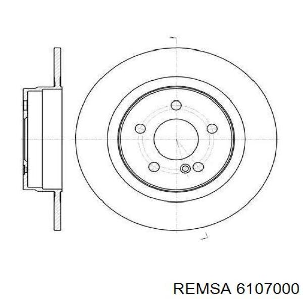 Tarcza hamulcowa tylna Remsa 6107000 cena, od 40,76 USD