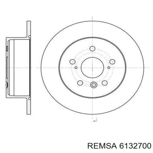 Tarcza hamulcowa tylna Remsa 6132700 cena, od 44,64 USD