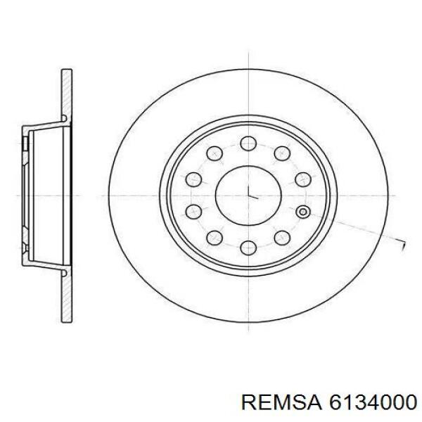 Tarcza hamulcowa tylna Remsa 6134000 cena, od 42,31 USD