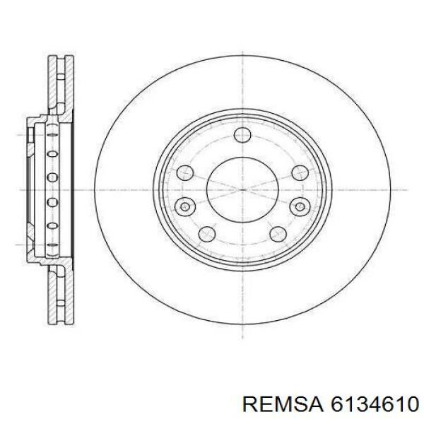Tarcza hamulcowa przednia Remsa 6134610 cena, od 48,72 USD