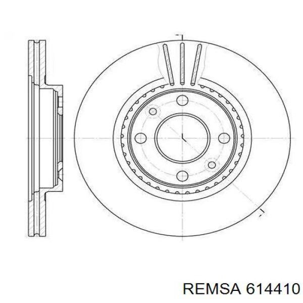 Tarcza hamulcowa przednia Remsa 614410 cena, od 33,48 USD