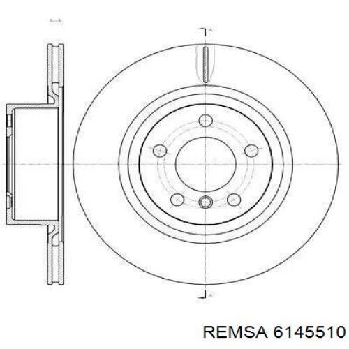Tarcza hamulcowa tylna Remsa 6145510 cena, od 66,75 USD