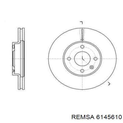 Tarcza hamulcowa przednia Remsa 6145610 cena, od 48,98 USD