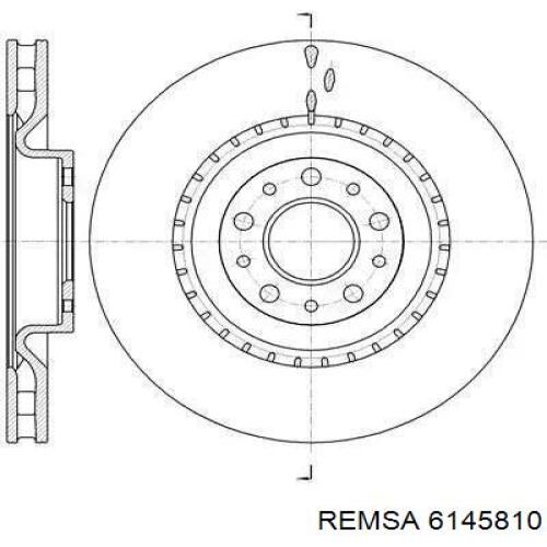 Tarcza hamulcowa przednia Remsa 6145810 cena, od 54,23 USD