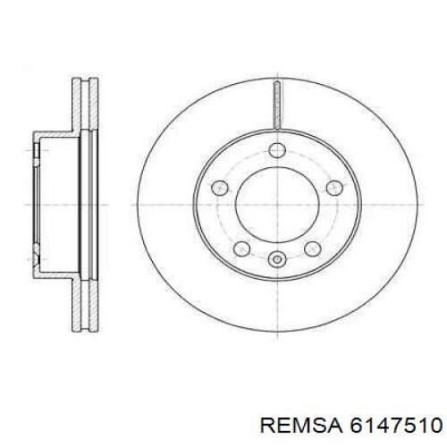 Tarcza hamulcowa przednia Remsa 6147510 cena, od 65,65 USD