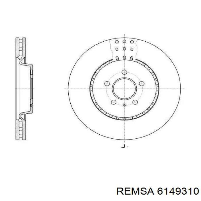 61493.10 Remsa tarcza hamulcowa przednia