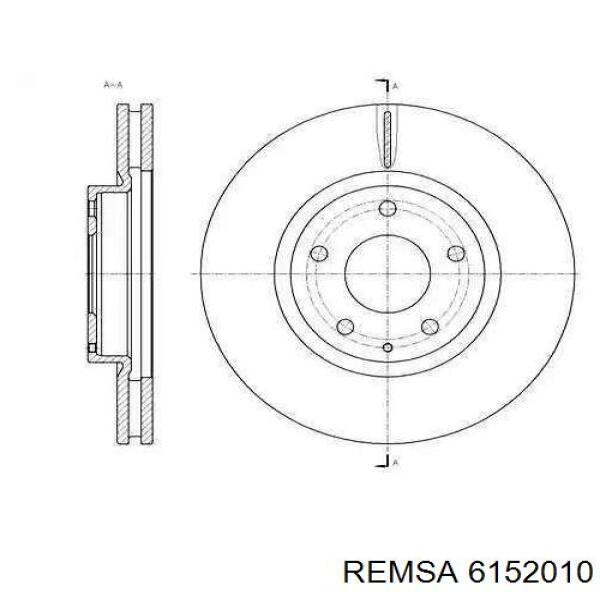 Tarcza hamulcowa przednia Remsa 6152010 cena, od 56,37 USD