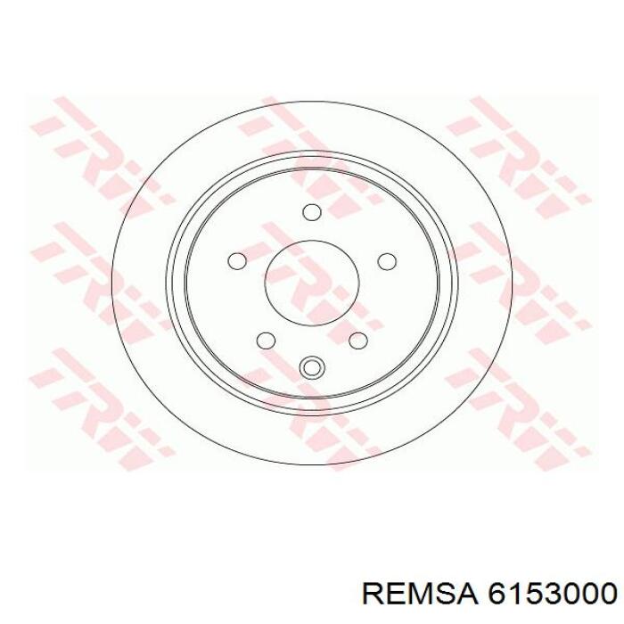 Do koszyka 6153000 Remsa Tarcza hamulcowa tylna