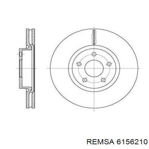 6156210 Remsa Tarcza hamulcowa przednia